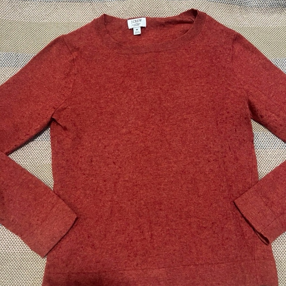 J. Crew Brick Red Knit Pullover